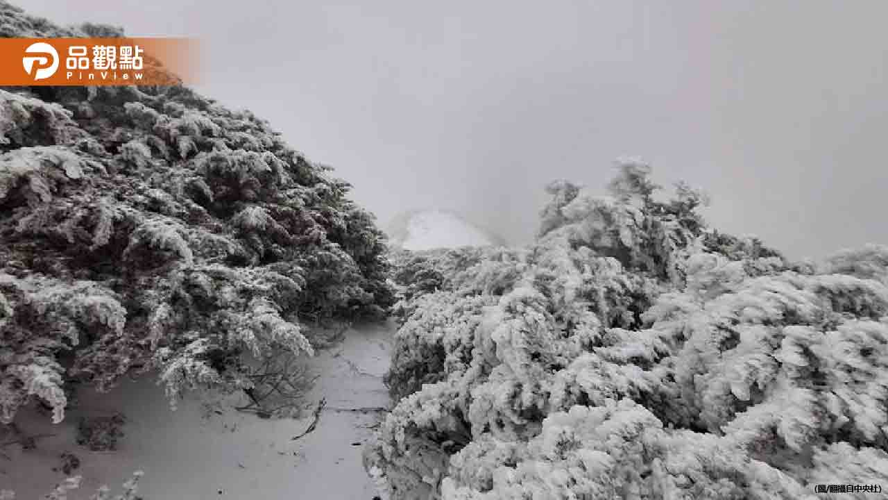 超美!合歡山飄3月雪持續下!積雪達11.5公分 超美!合歡山飄3月雪持續下!積雪達11.5公分
