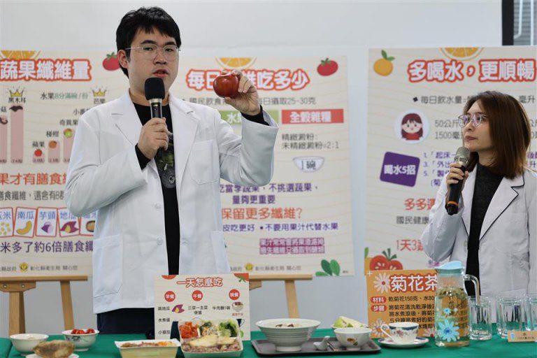 彰化衛生局推廣健康飲食生活習慣 天天蔬果123多纖多水多運動 彰化衛生局推廣健康飲食生活習慣 天天蔬果123多纖多水多運動