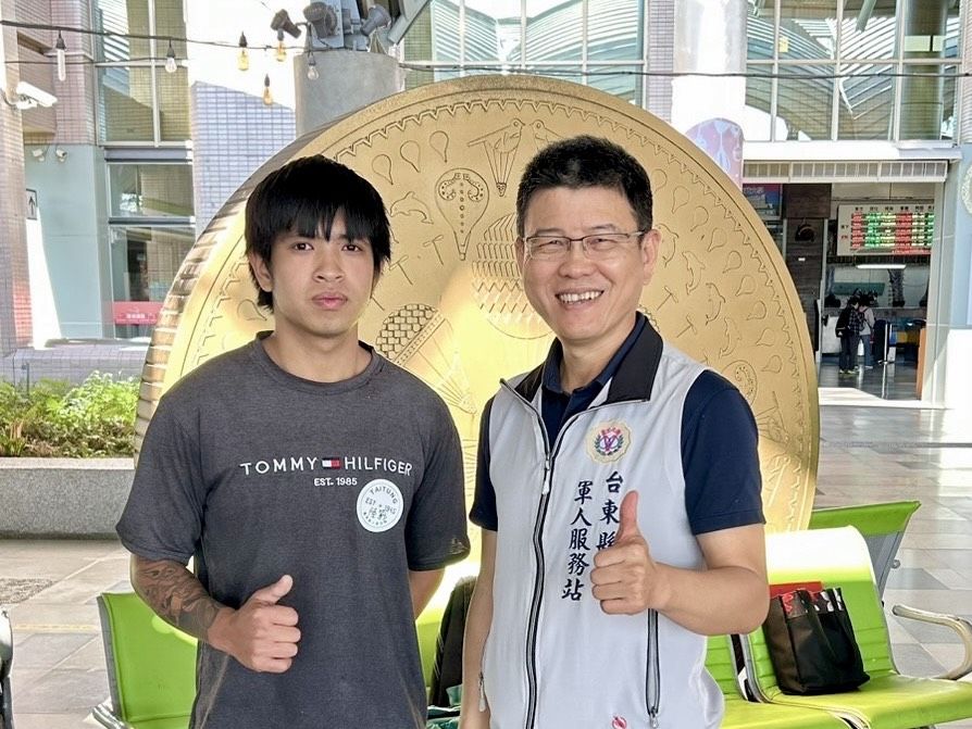 海軍陸戰隊1年期役男入營  臺東軍人服務站叮嚀祝福