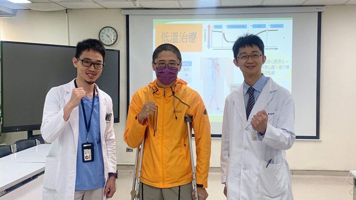 34歲林先生遭肺結塞救回一命 幸運康復出院 34歲林先生遭肺結塞救回一命 幸運康復出院