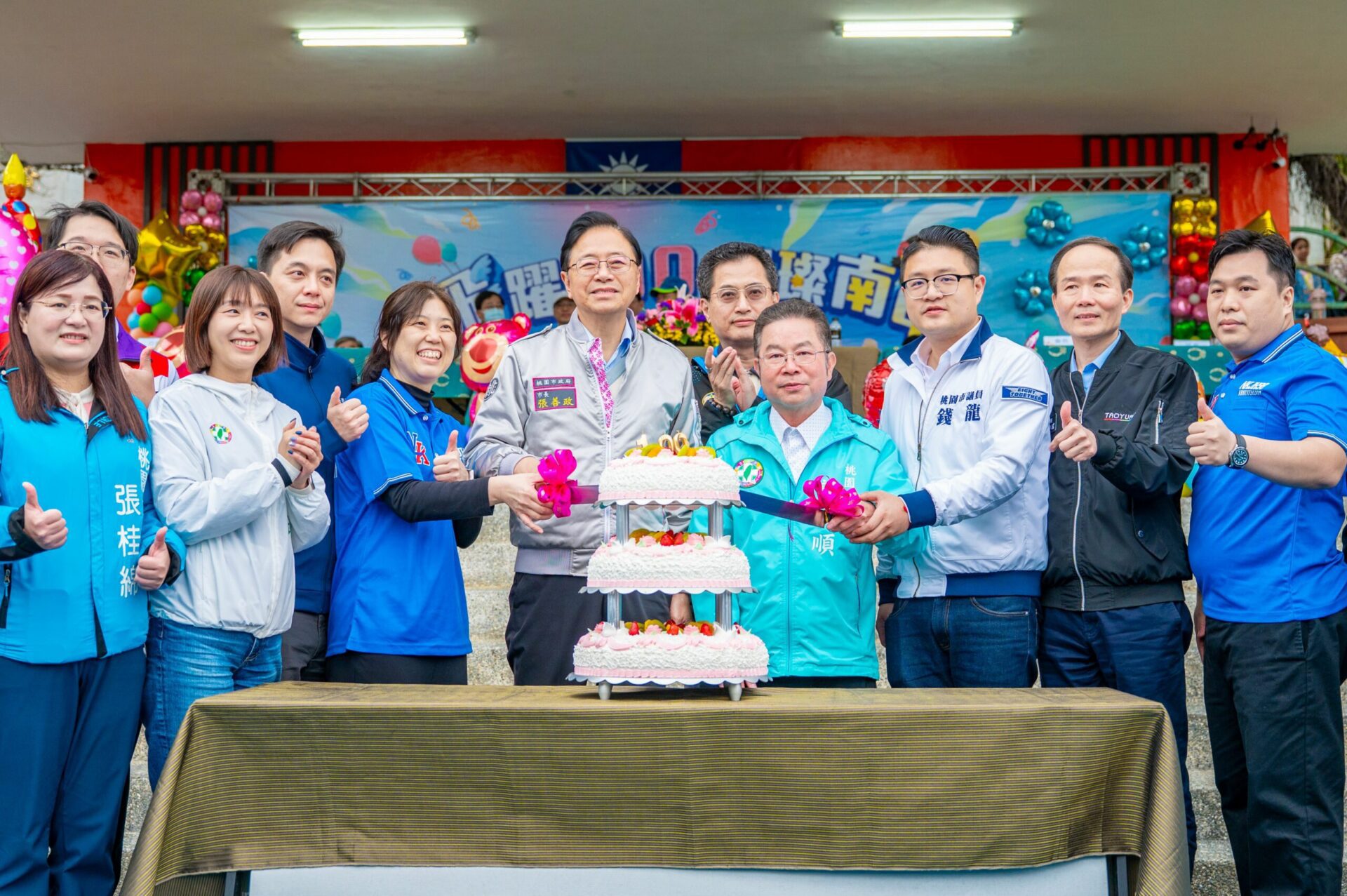 南崁國中創校百年迎操場翻新 張善政：提供更好的學習環境