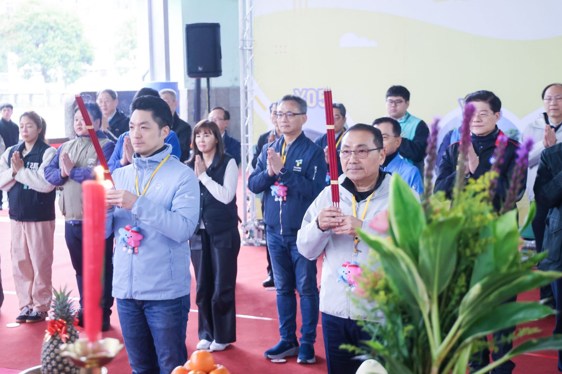 捷運南環段(新店政大段)今開工動土　侯友宜、蔣萬安共同祈求工程順利 　完善雙北共同生活圈