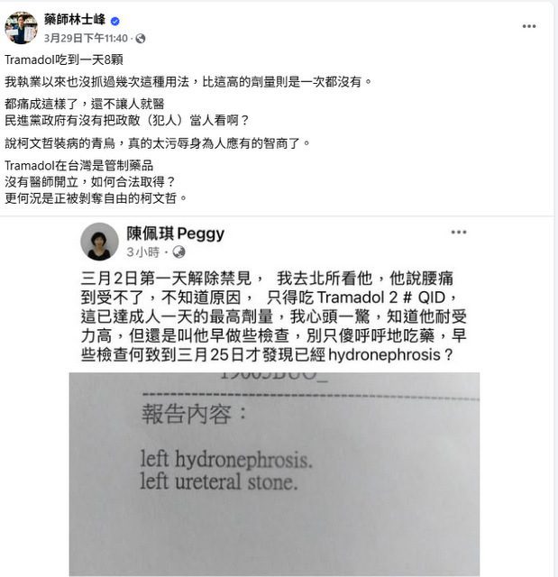 陳佩琪不捨柯文哲吃大量止痛藥 轟關死通知我收屍 陳佩琪不捨柯文哲吃大量止痛藥 轟關死通知我收屍