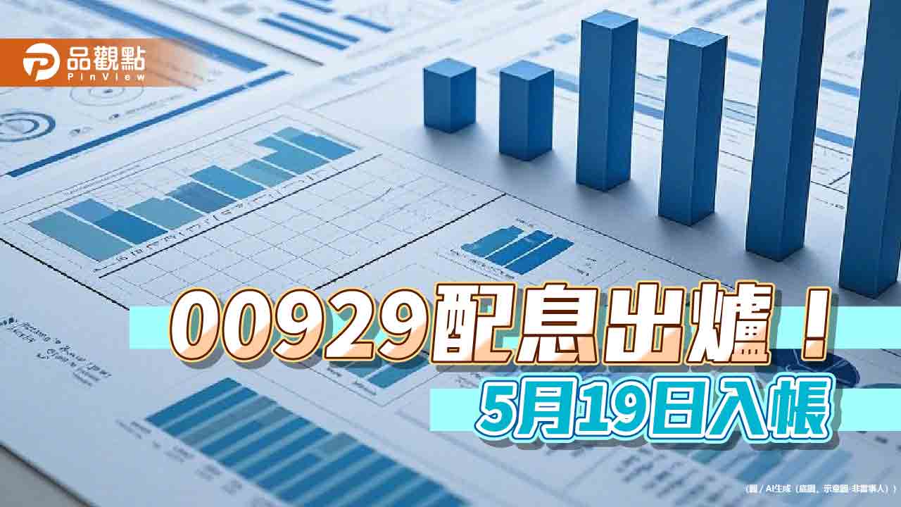 00929四月配息維持0.05元!連5個月不變 想領息最晚這天買 00929四月配息維持0.05元!連5個月不變 想領息最晚這天買
