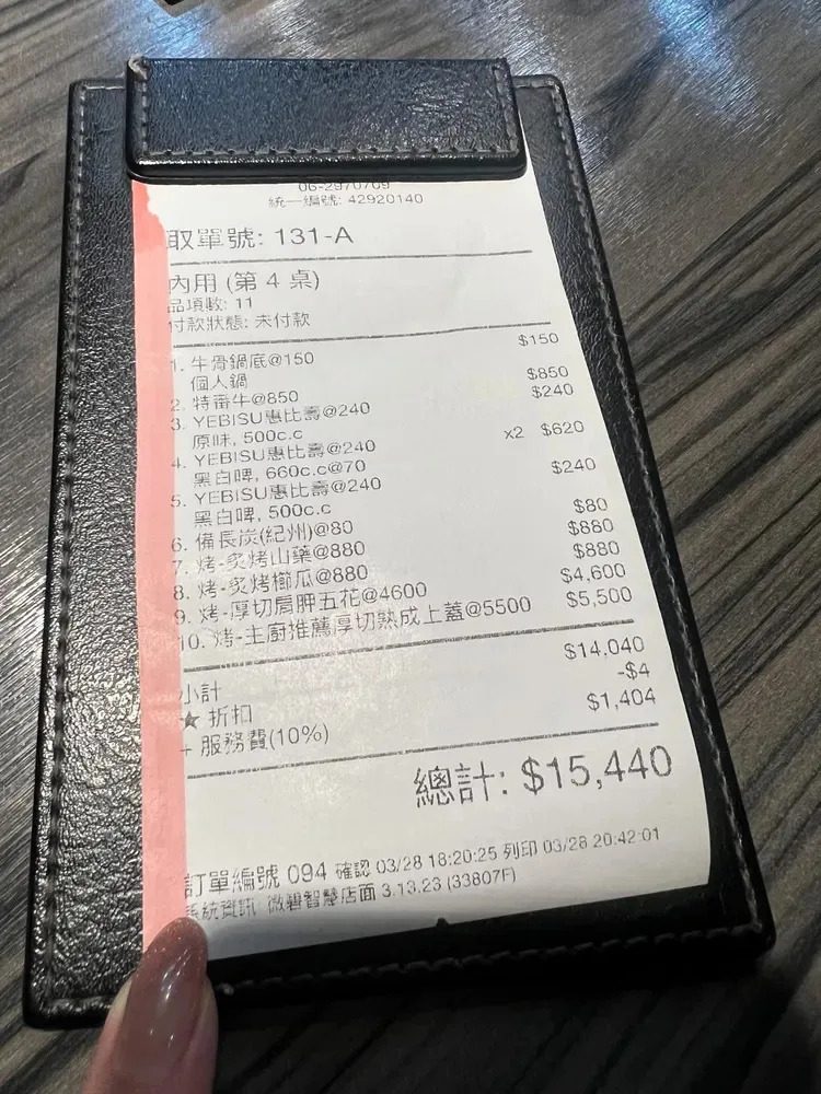 5人消費破萬引爭議 台南無菜單燒烤店 市府勒令業者改善標價 5人消費破萬引爭議 台南無菜單燒烤店 市府勒令業者改善標價