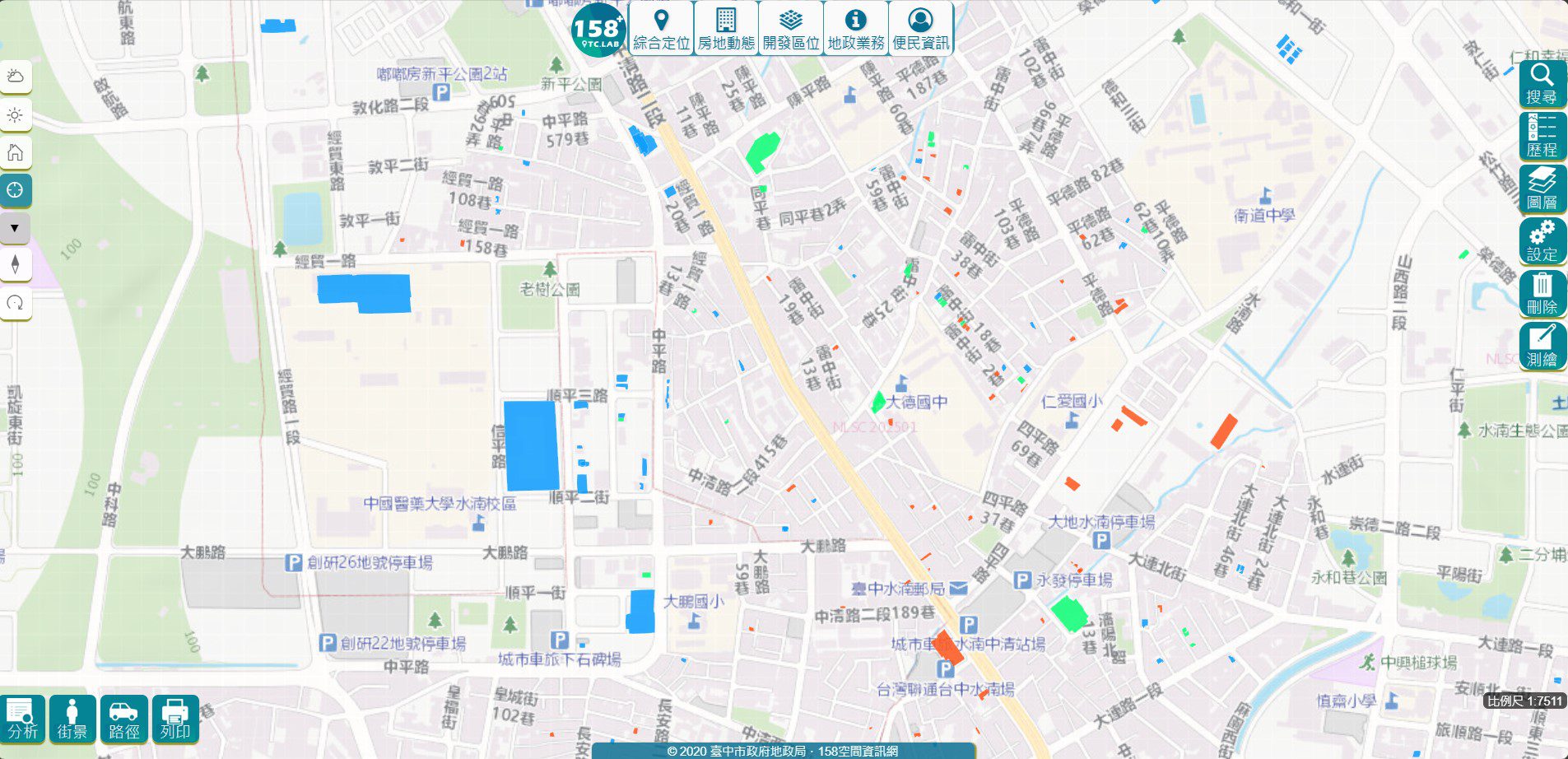 中市地政局建置不動產3D模型 「158PLUS空間資訊網」查詢好方便