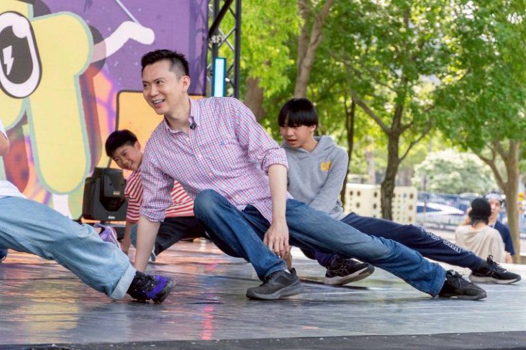 竹北兒童藝術節首日萬人同遊　鄭朝方引進美式街頭藝術 美學、運動、益智並行