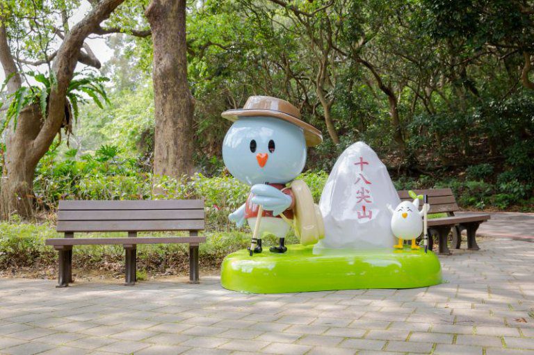 竹市吉祥物「皮卡」公仔首度3D亮相十八尖山 萌趣造型吸睛十足 竹市吉祥物「皮卡」公仔首度3D亮相十八尖山 萌趣造型吸睛十足