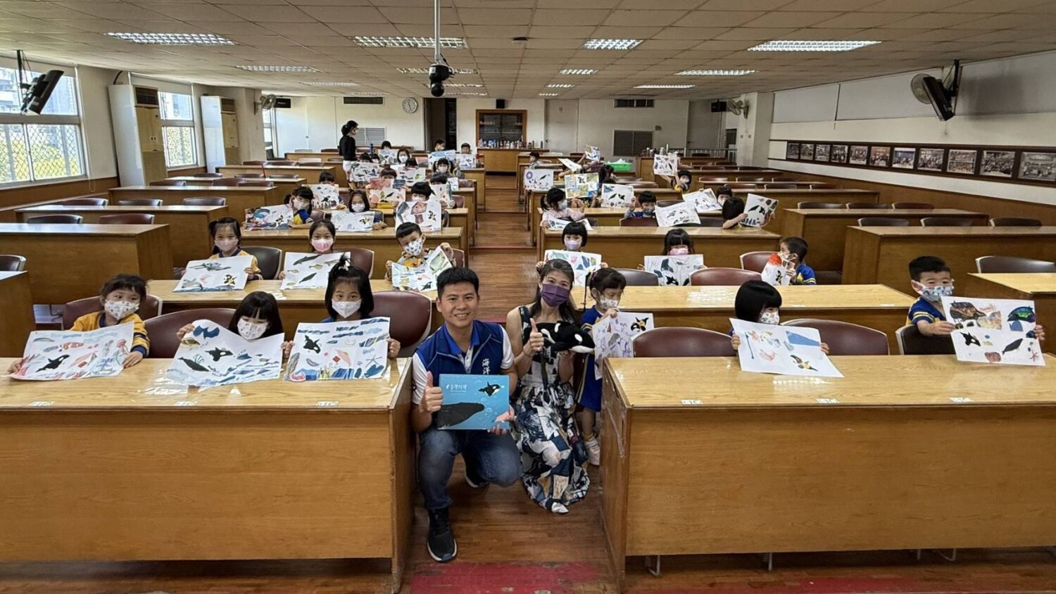 海保署攜手教師傳愛百校 《臺灣鯨讚》繪本故事護海洋