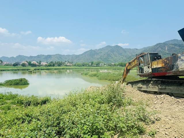 水利局完成美濃湖清淤工程   百萬土方免費提供里民農地回填利用