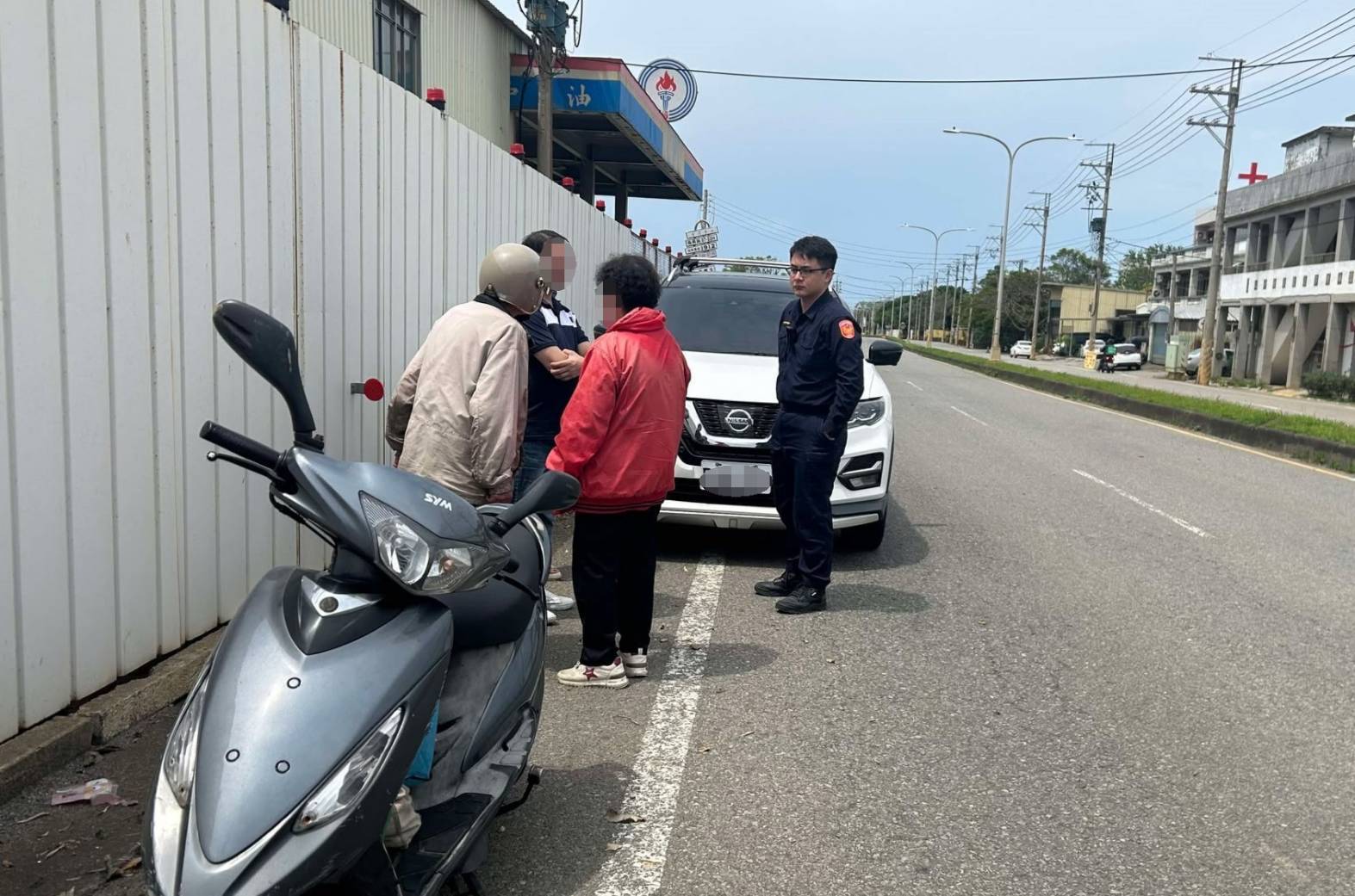 7旬翁全身無力趴在機車上 大園警揭原因