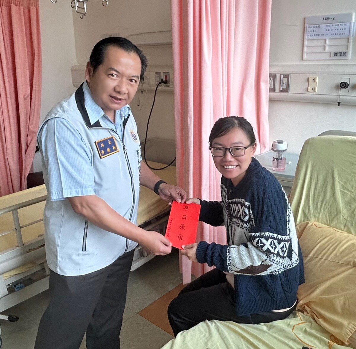 花蓮軍人服務站前往國軍醫院 慰問手術住院官兵 傳遞關懷暖心情