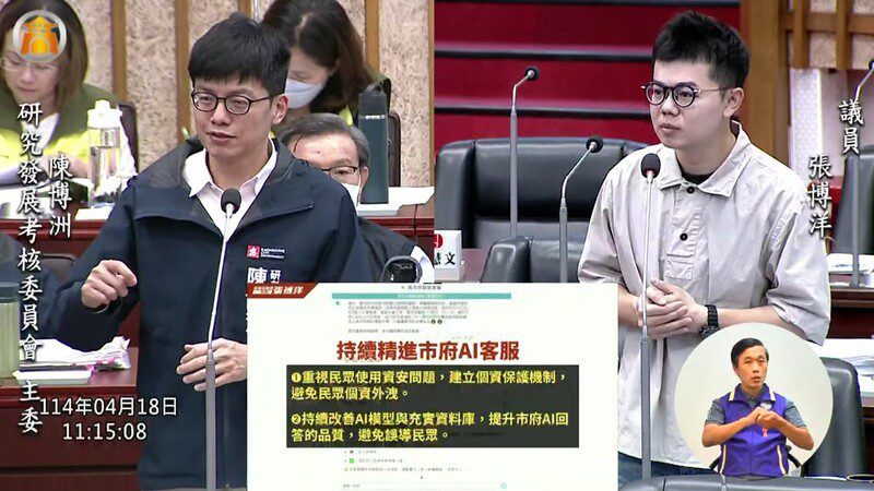 高雄市智能客服不聰明 張博洋看不下去 公開批評 高雄市智能客服不聰明 張博洋看不下去 公開批評