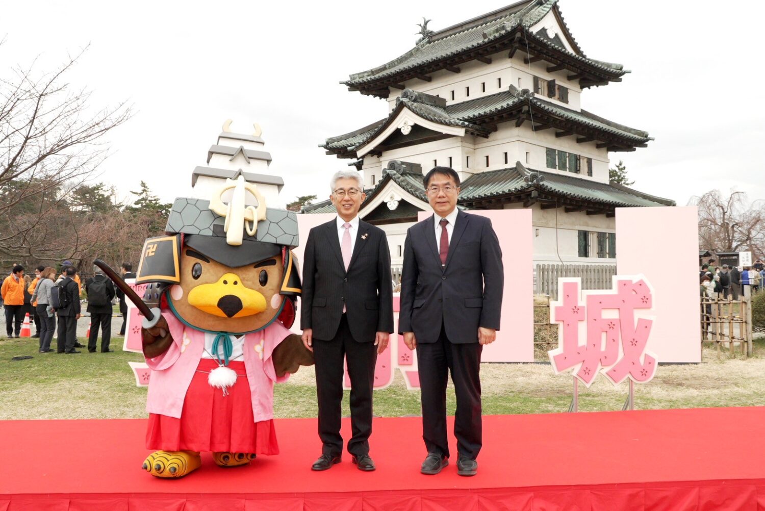 黃偉哲出席弘前櫻花祭開幕式 見證台南弘前青森三方情誼永固