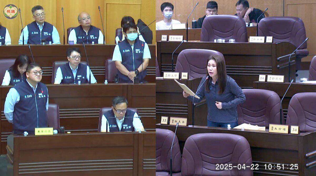 桃園市議員謝美英今天質詢農業局 針對關稅問題是否衝擊酪農提出質詢