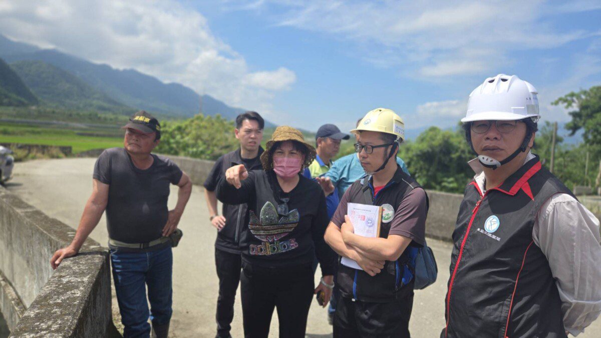 張峻議長邀集會勘春日里野溪改善工程感謝農業部農村發展及水土保持署花蓮分署
