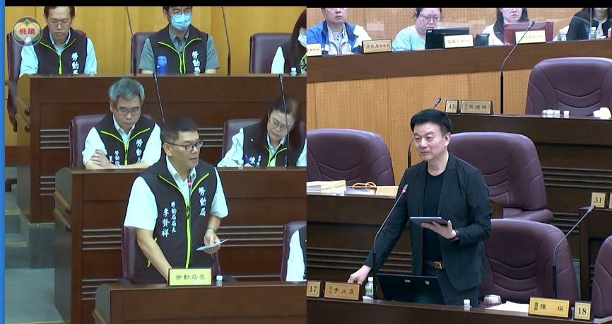 市議員于北辰對青年建言是否有效落實 勞動局協助企業守法 打造勞資雙贏制度