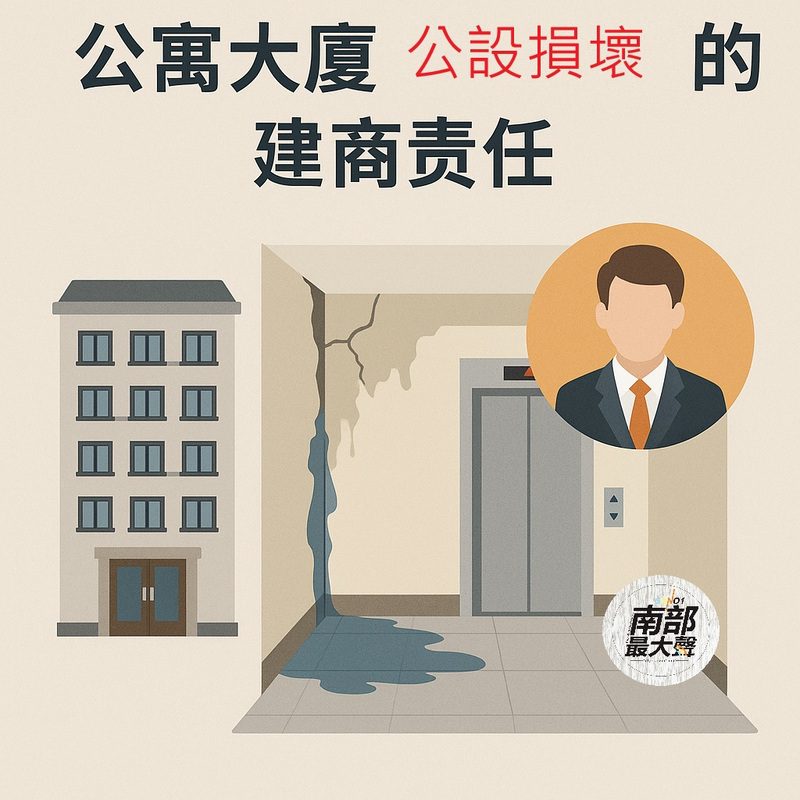 【社區法律 生存指南】公寓大廈公設損壞的建商責任 【社區法律 生存指南】公寓大廈公設損壞的建商責任
