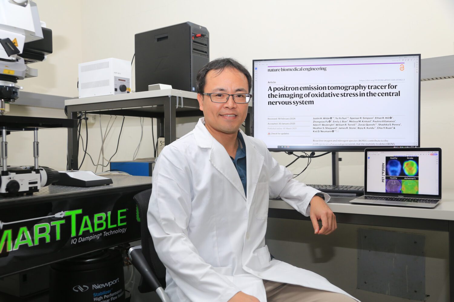 全球首創氧化壓力偵測技術 中山大學研究可望緩解阿茲海默症 全球首創氧化壓力偵測技術 中山大學研究可望緩解阿茲海默症