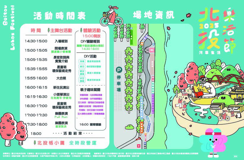 2025北投區人口政策宣導活動 帶領大家感受「河事生活」 盡情享受關渡河畔的樂活時光! 2025北投區人口政策宣導活動 帶領大家感受「河事生活」 盡情享受關渡河畔的樂活時光!