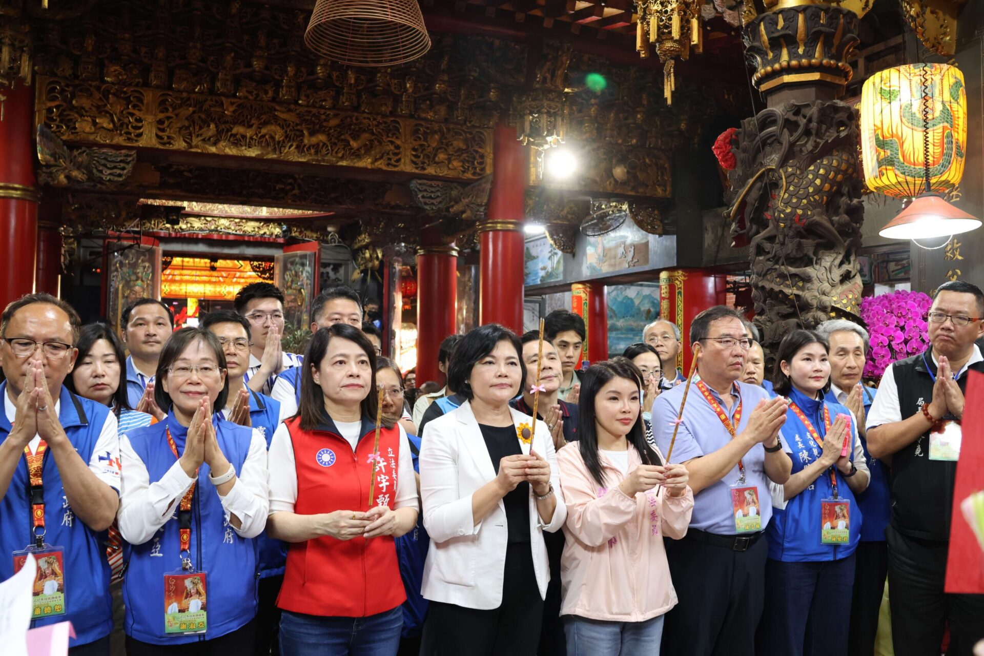 白沙屯媽祖北港進香啟程 張麗善拱天宮參拜淨轎 祈願全運會順利 白沙屯媽祖北港進香啟程 張麗善拱天宮參拜淨轎 祈願全運會順利