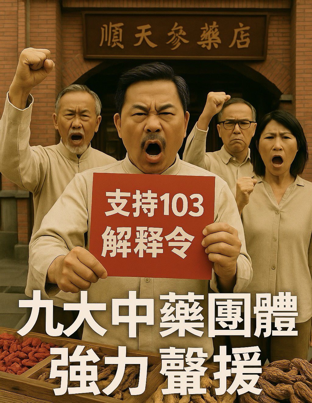 中藥103解釋令引風暴九大中藥單位強勢聲援 力挺制度接軌盼救斷層 中藥103解釋令引風暴九大中藥單位強勢聲援 力挺制度接軌盼救斷層