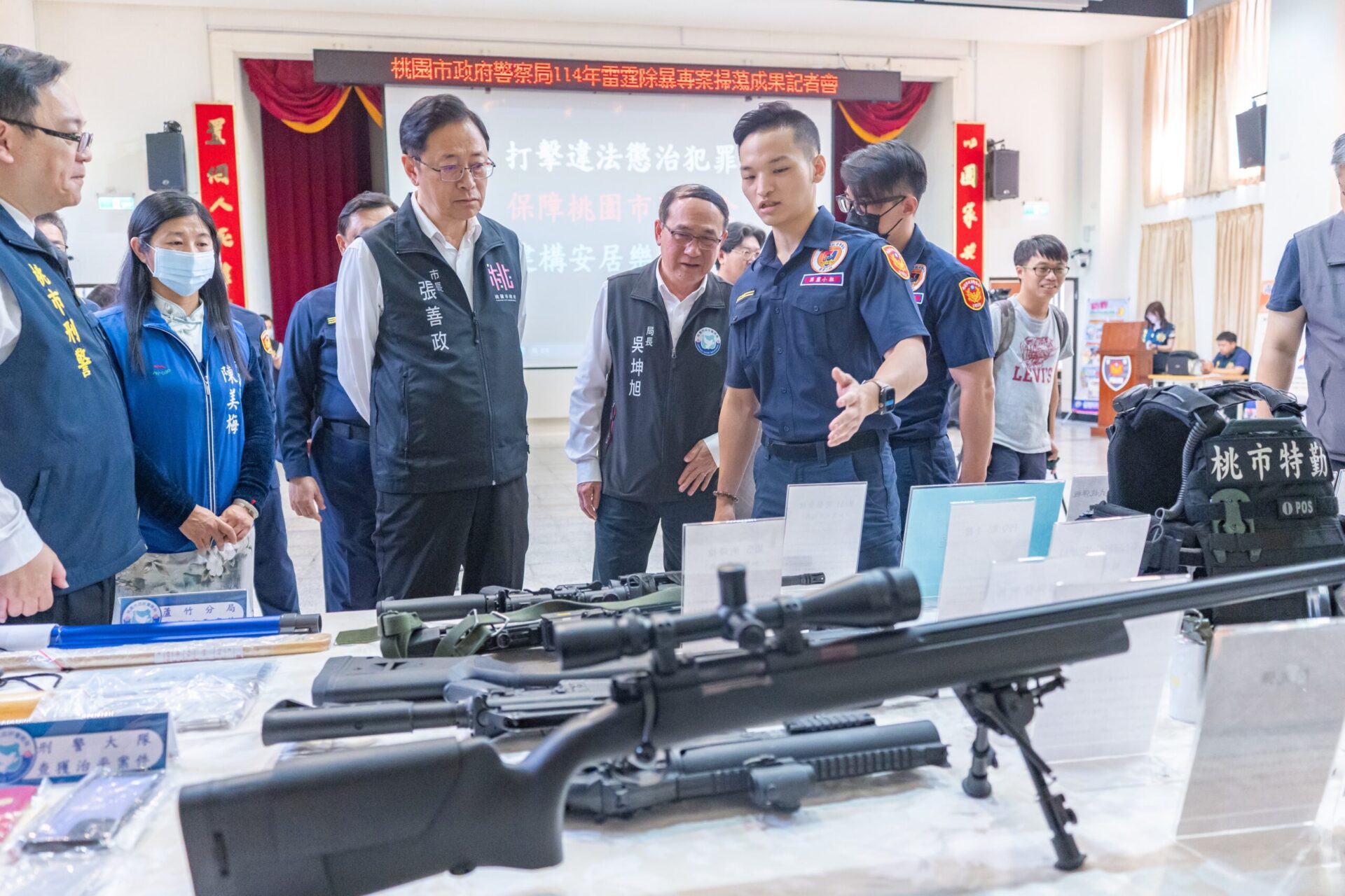 張善政嘉勉警察同仁 「雷霆除暴專案」破獲超過6600案件