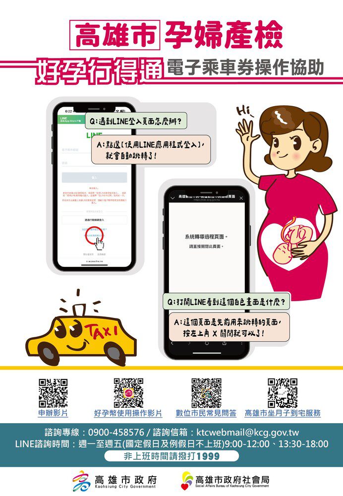 高雄市母親節暖心禮-「好孕行得通」電子幣全面上線