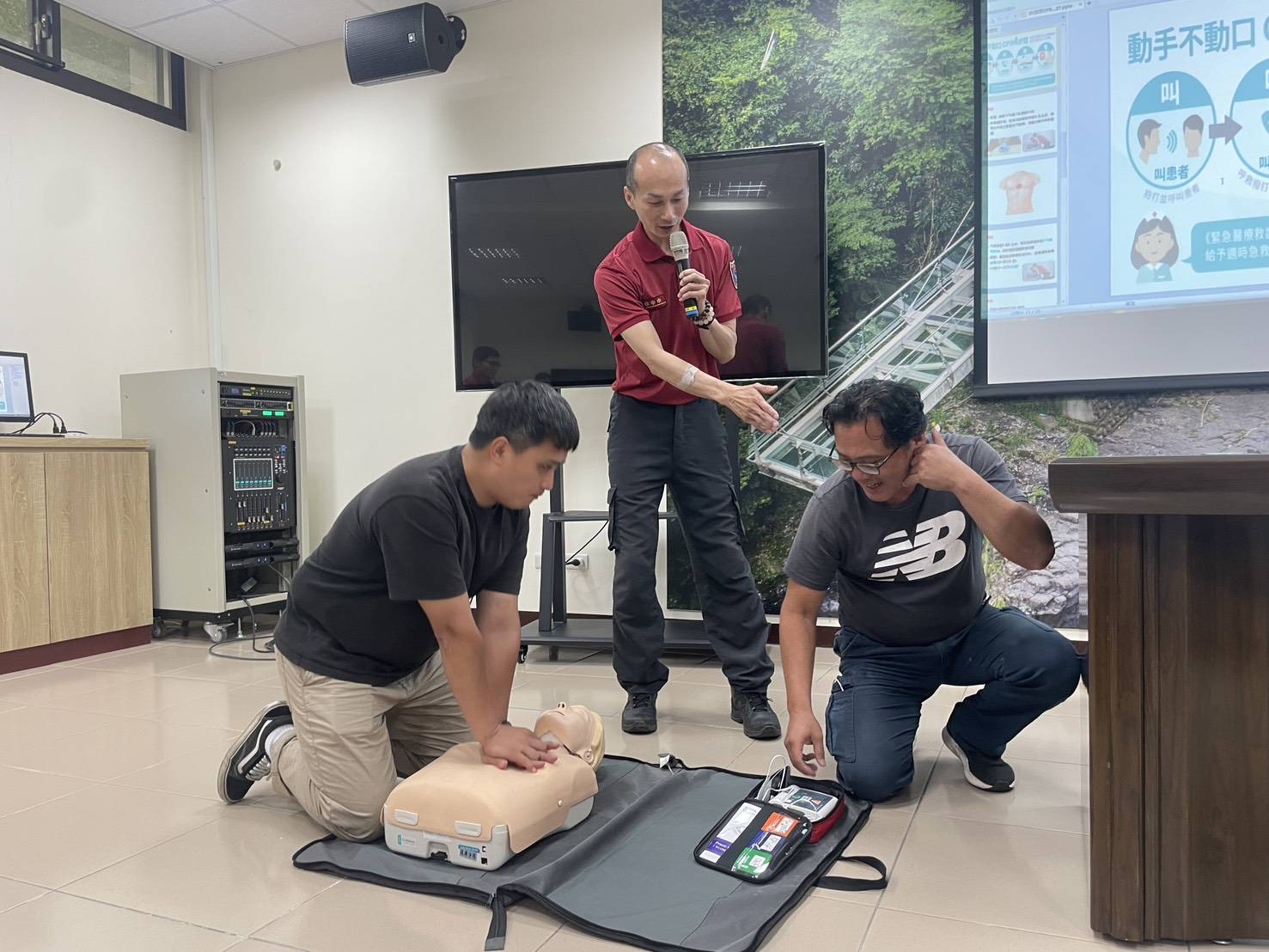 桃消復興分隊前進小烏來風景區 辦理防溺搶救訓練