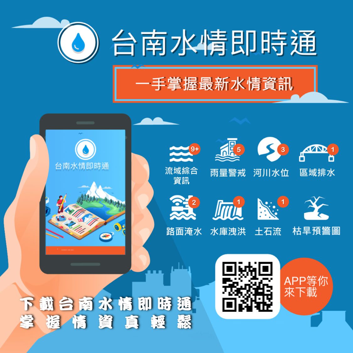 梅雨鋒面來襲 黃偉哲提醒市民母親節防範劇烈天氣 梅雨鋒面來襲 黃偉哲提醒市民母親節防範劇烈天氣