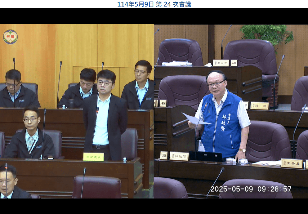 林政賢議員針對市政行銷有線電視收費與兩岸交流提出質詢