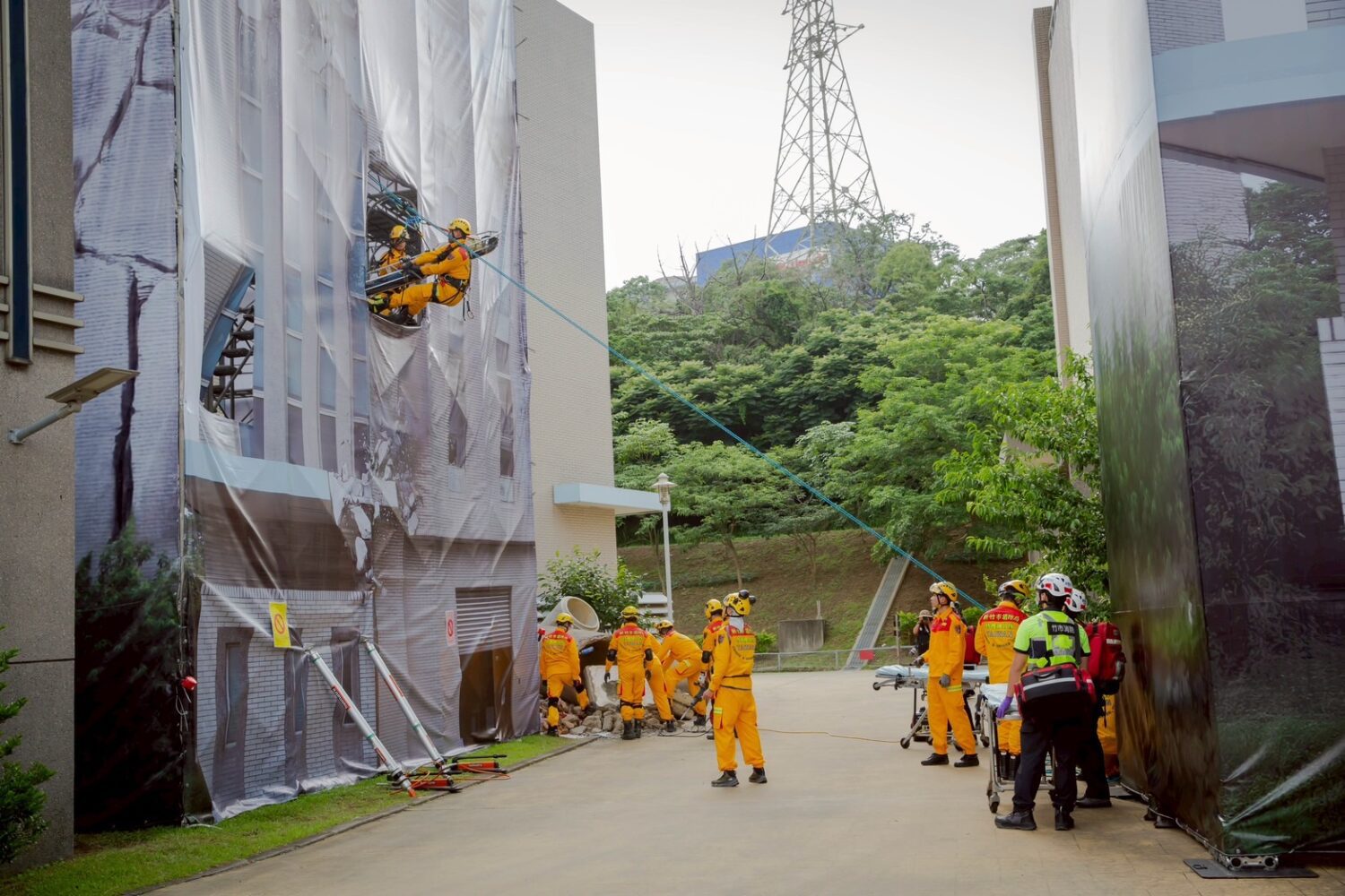 竹市2025城鎮韌性演習震撼登場！　逼真災防演練防患未然