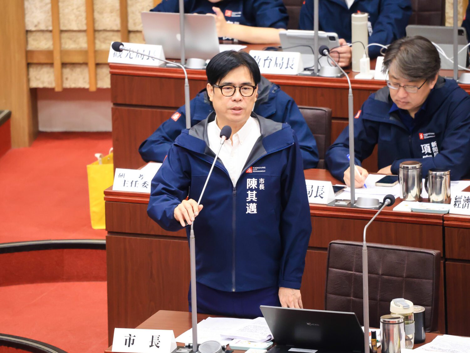 陳其邁:高雄在全球供應鏈扮演舉足輕重的角色 與他國創造互利互惠經濟合作關係 促繁榮發展 陳其邁:高雄在全球供應鏈扮演舉足輕重的角色 與他國創造互利互惠經濟合作關係 促繁榮發展