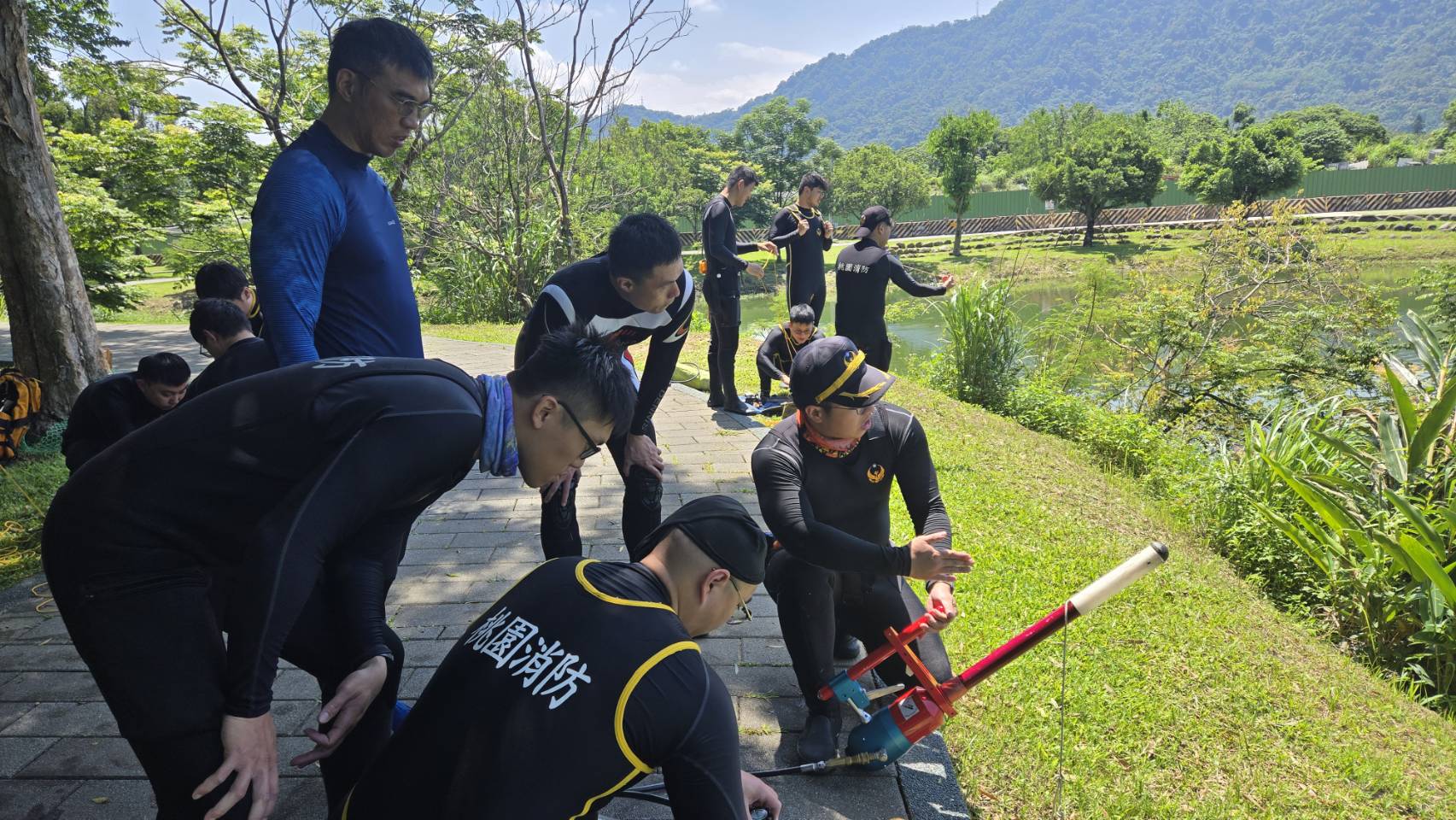 桃消第四大隊加強新人水域救生技能 守護暑假戲水安全 桃消第四大隊加強新人水域救生技能 守護暑假戲水安全
