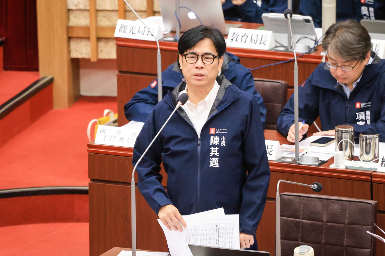 針對議員關心對等關稅衝擊問題   陳其邁：提供多面向支援掌握商機