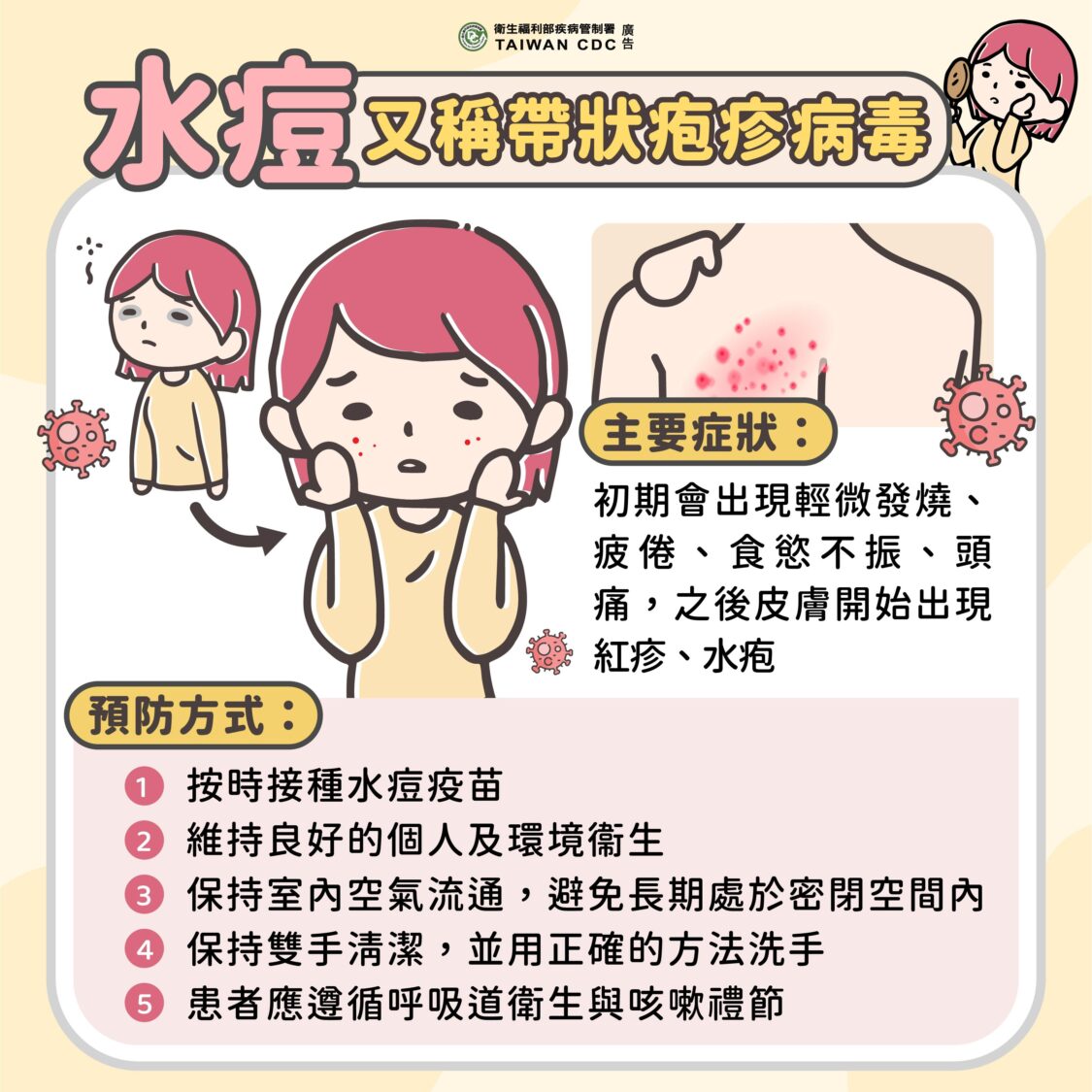 北高雄某高中發生水痘群聚事件 衛生局介入防疫管控疫情已獲控制 北高雄某高中發生水痘群聚事件 衛生局介入防疫管控疫情已獲控制