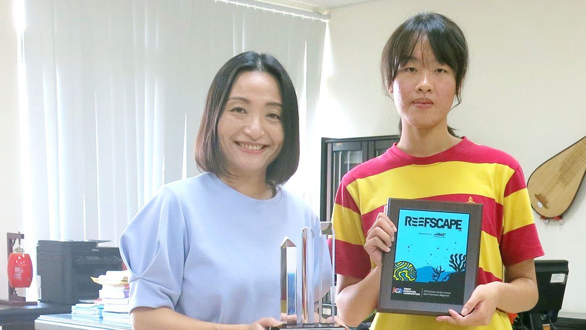 台中華盛頓中學蘇微鈞赴美參賽　全女子隊勇奪FRC全明星新秀獎