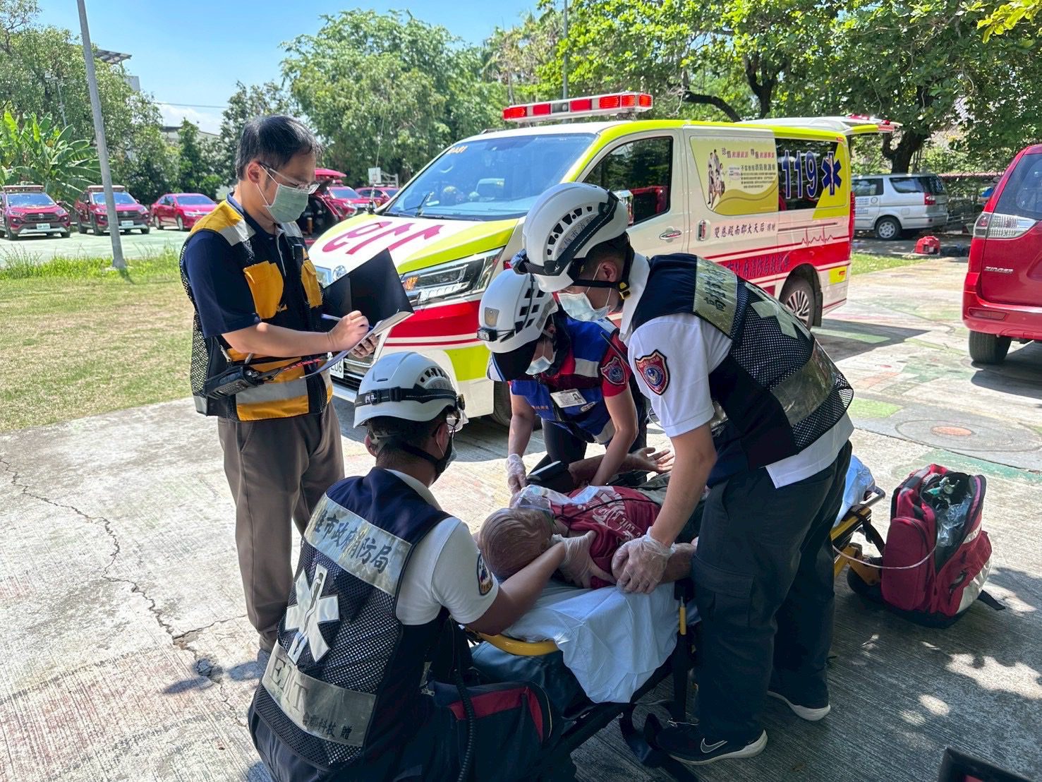 早療中心攜手旗山消防分隊聯合演練  提升防火意識