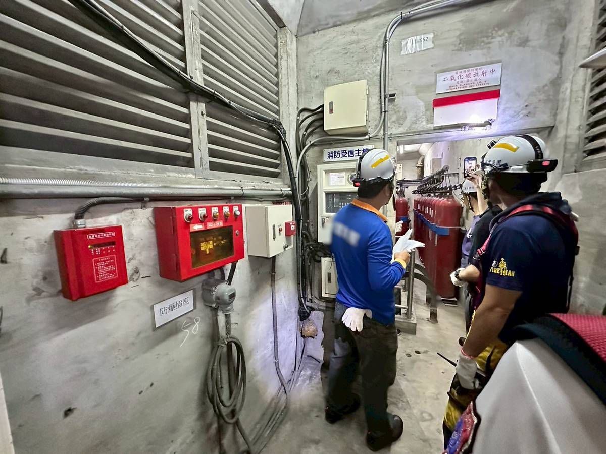 高雄消防第二大隊進行共同管道緊急應變演練