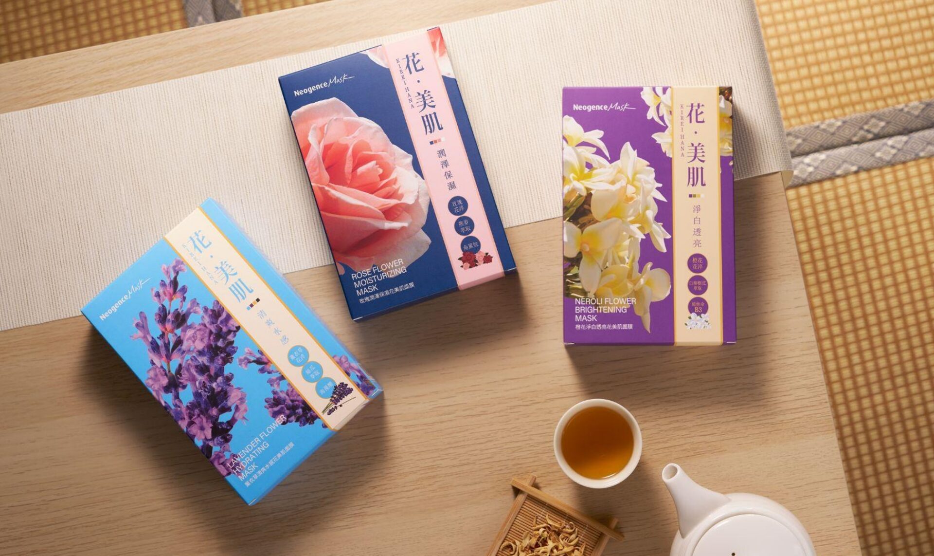 延續春日晨光的保養哲學Neogence霓淨思 「花・美肌面膜系列」肌膚靜謐的療癒時光 延續春日晨光的保養哲學Neogence霓淨思 「花・美肌面膜系列」肌膚靜謐的療癒時光