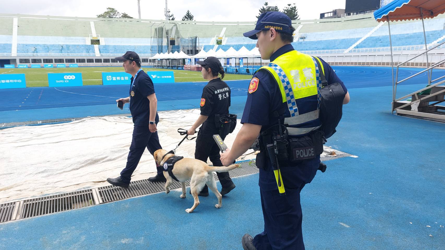 世壯運槌球賽桃園開打 桃警出動警犬隊滴水不漏維安