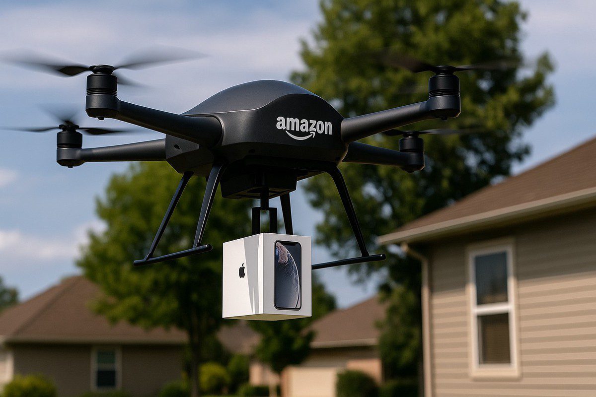 亞馬遜無人機快遞iPhone、1小時可到貨 少數地區搶先體驗 亞馬遜無人機快遞iPhone、1小時可到貨 少數地區搶先體驗