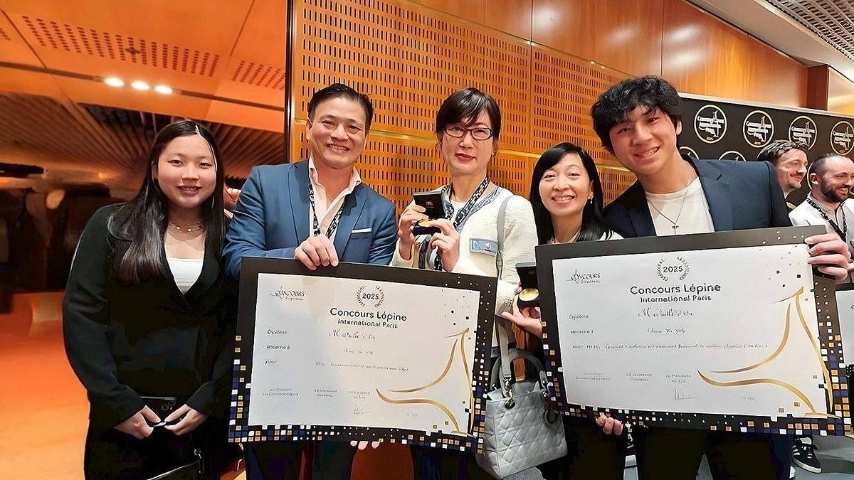 中山醫大校友葉晉毓勇奪巴黎國際發明展雙金牌　智慧復健設備登上國際舞台