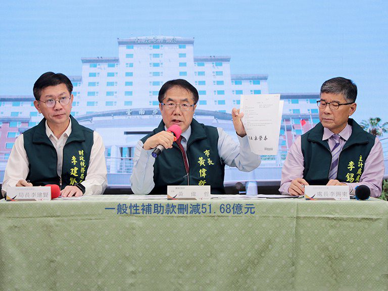 中央補助款台南刪51.68億 重大建設進度得往後移 中央補助款台南刪51.68億 重大建設進度得往後移