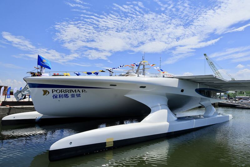 零碳排未來船「Porrima P111(保利馬壹號)」在興達港下水試航 零碳排未來船「Porrima P111(保利馬壹號)」在興達港下水試航