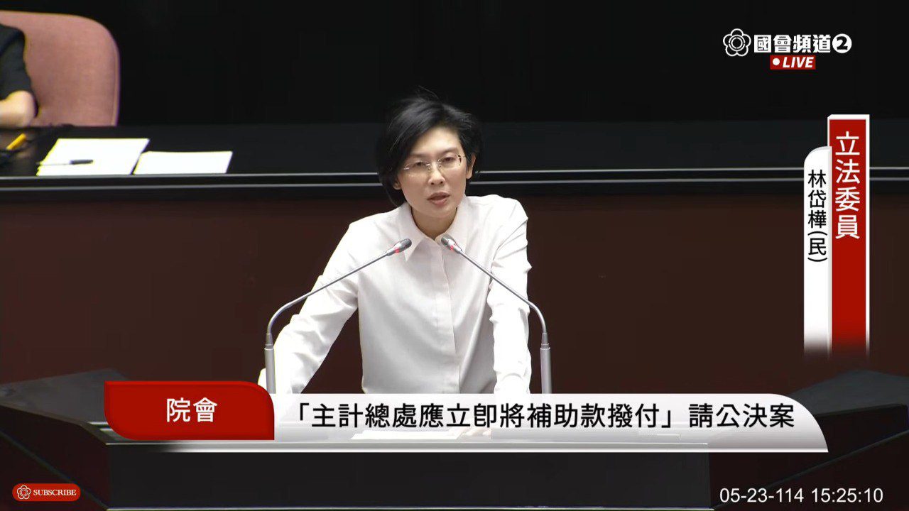 痛批總預算刪減亂 林岱樺：彈性變禍根 國家運作恐癱瘓