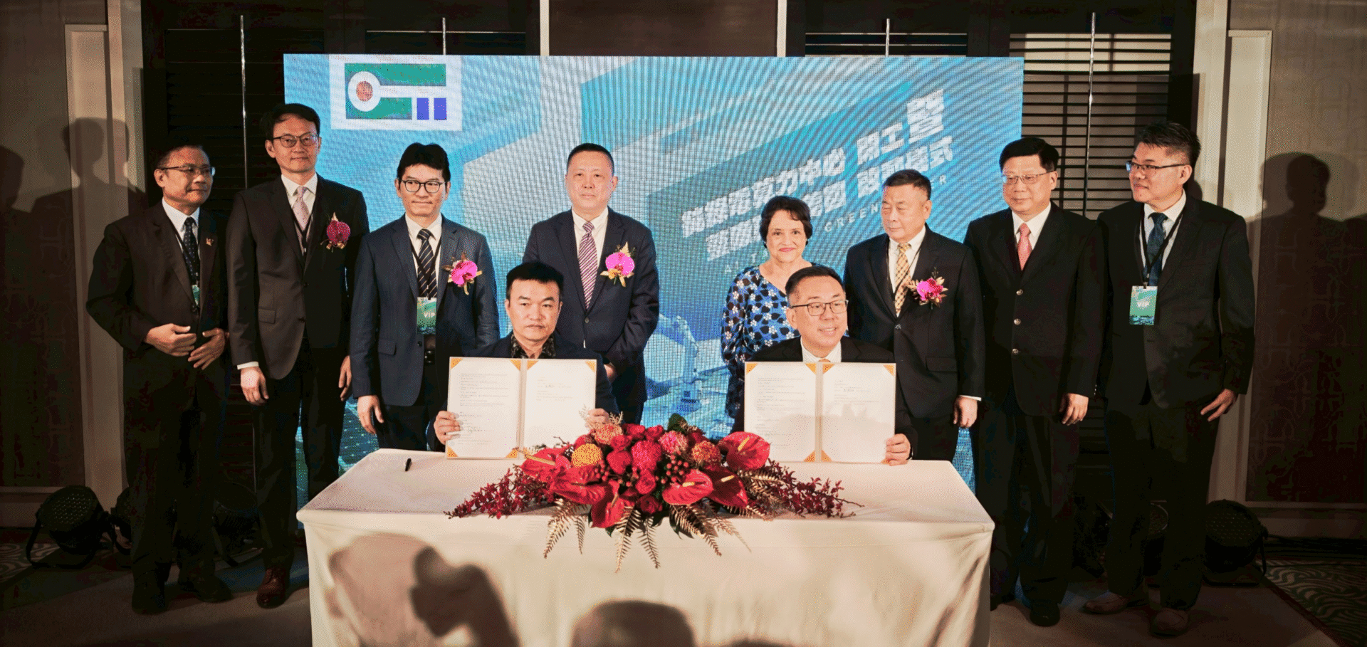 國瑞集團攜手產業界組成台灣隊! 啟動全台首座純綠電AI運算中心 國瑞集團攜手產業界組成台灣隊! 啟動全台首座純綠電AI運算中心