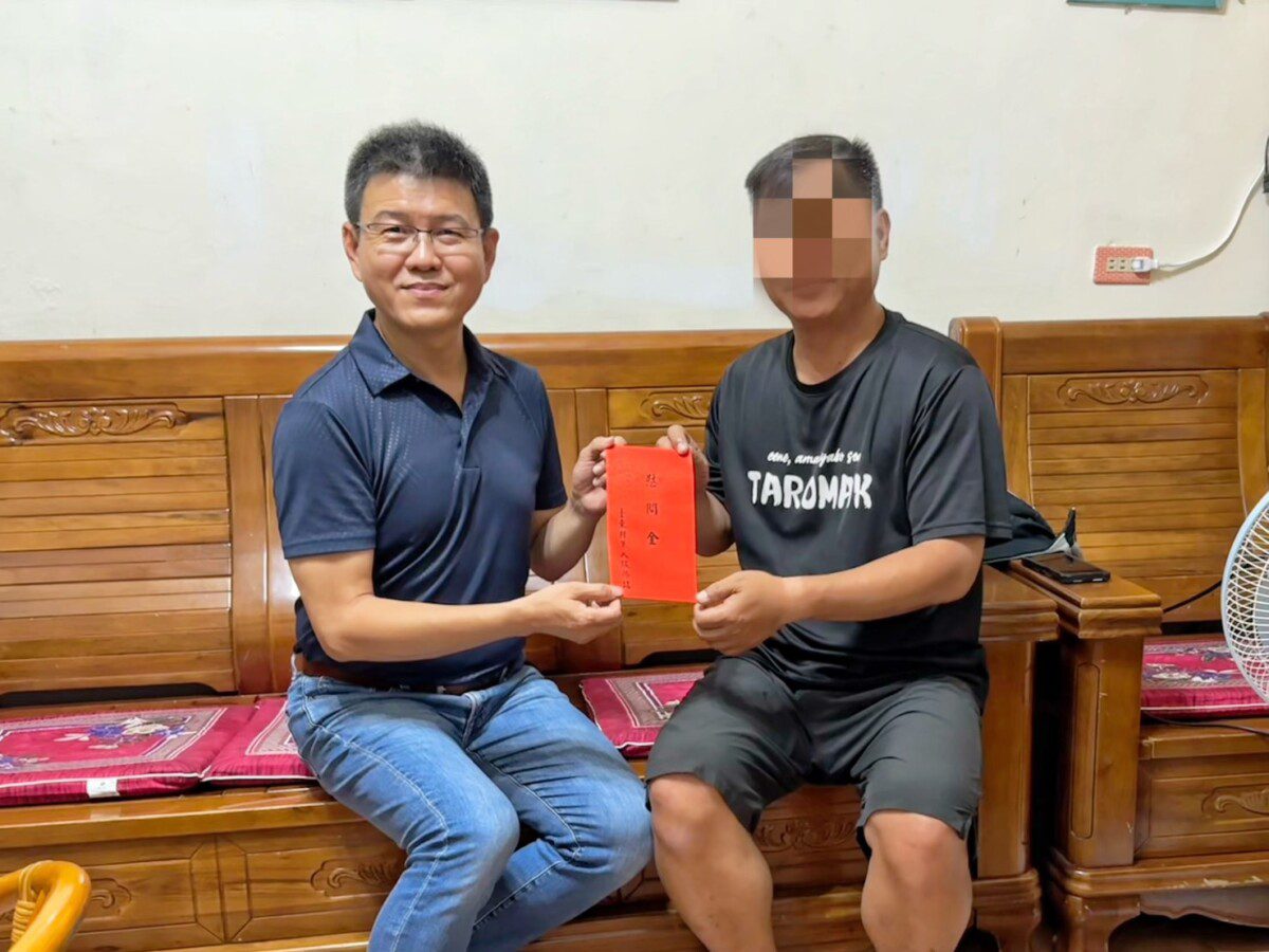 陸軍上士手術療養  臺東軍人服務站 曾仁政站長探視關懷