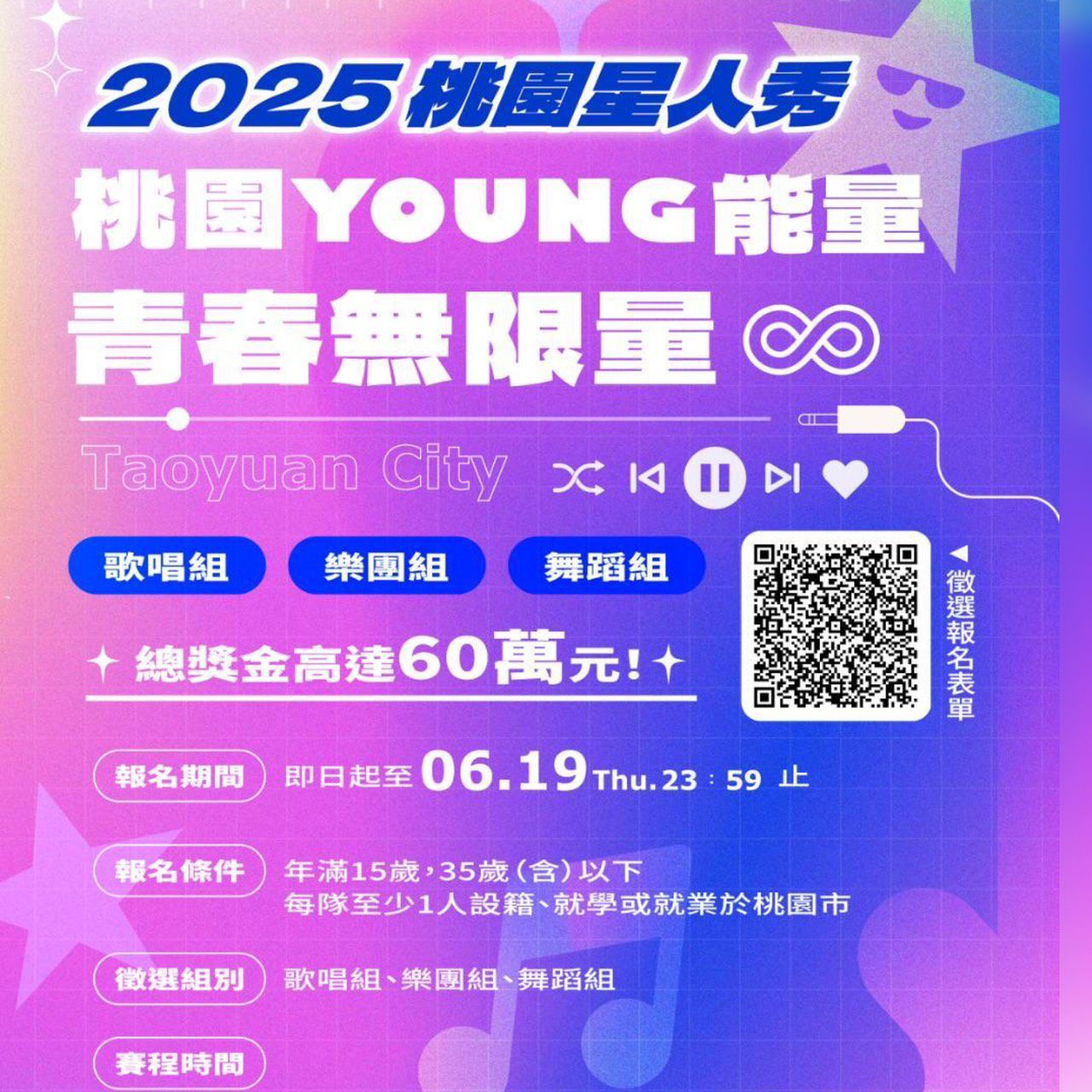 2025桃園星人秀熱血開跑!總獎金60萬徵選青年才藝之星 2025桃園星人秀熱血開跑!總獎金60萬徵選青年才藝之星