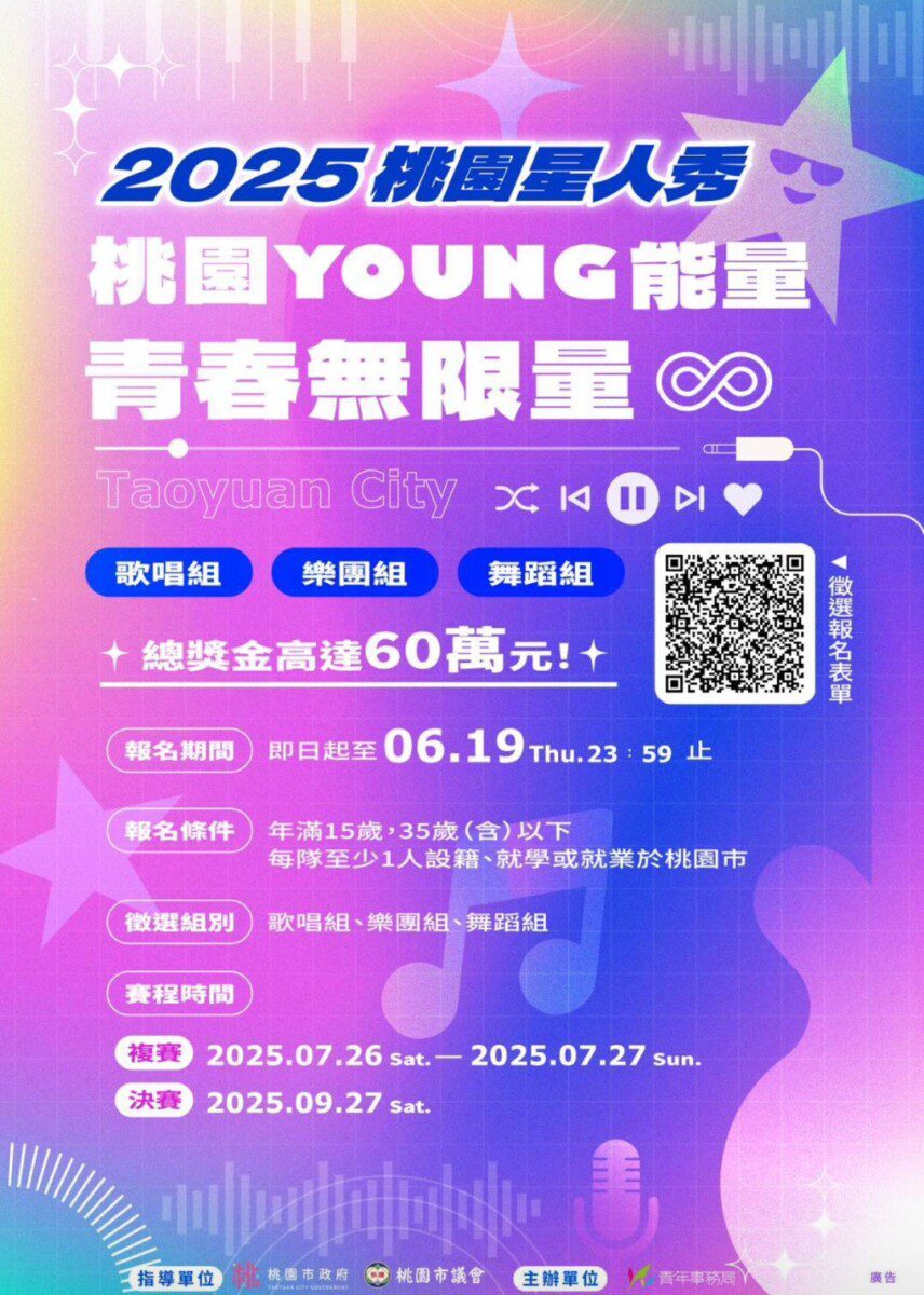 總獎金60萬元！2025桃園星人秀啟動徵件 6/19報名截止